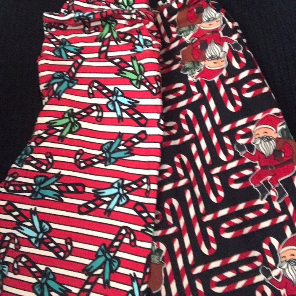 Lularoe OS Christmas Leggings